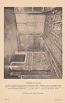 Alencon French Farm Panelled Room Leather London Museum Exhibit Old Postcard