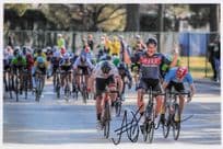 Alex Frame New Zealand UCI Pro Cyclist Rare 12x8 Hand Signed Photo