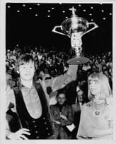 Alex Higgins Snooker 1982 Embassy Championship Victory Press Photo