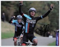 Alex Peters GB Cyclist Madison Genesis Team 10x8 Hand Signed Photo