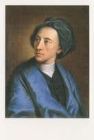 Alexander Pope Poetry Book Author London Painting Postcard