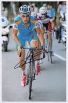 Alexander Vinokourov Russian Cyclist Tour De France 12x8 Hand Signed Photo