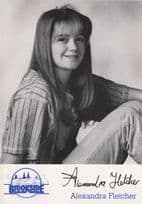 Alexandra Fletcher Brookside Printed Signed Cast Card Photo