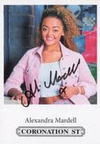 Alexandra Mardell Coronation Street Hand Signed Cast Card Photo (1)