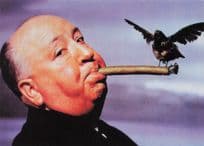 Alfred Hitchcock Smoking The Birds Cigar Film Rare Photo Postcard
