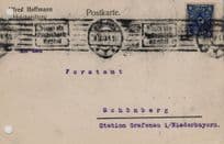 Alfred Hoffman Wurzburg German Timber Merchant Old Advertising Postcard