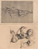 Alfred Stevens Figure Of A Woman Nude 2x Antique Painting Postcard s