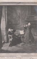 Alfred Weber 1907 Salon Une Fausse Note French Art 1898 Painting Postcard