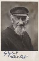 Alfred Zerner Helgoland Germany Old Fisherman Signed Postcard