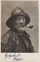 Alfred Zerner Helgoland Germany Vintage Fisherman Signed Postcard