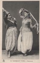 Alger Female Women Erotic Dancers Danseures Fashion Old Postcard