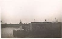 Algeria Africa Boat Party Departure Old Real Photo Postcard