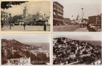 Algeria Casbah Place Du Government 4x 1942 WW2 RPC Postcard s