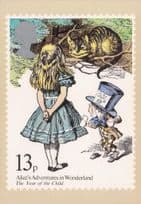 Alice Adventure's In Wonderland The Year Of The Child FDC Postcard