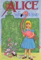 Alice In Wonderland Playing Cards Pink Bird Painting Postcard