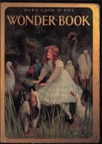 Alice In Wonderland Wonder Book Antique WW1 Cover Postcard