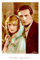 Alice Terry Jwan Petrovich Hand Coloured Tinted Real Photo Postcard