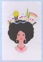 Alice Walker Feminism Feminist Book Author Painting Postcard