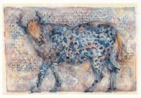 Alicia Rothman Toro Spanish Abstract Bull Award Painting Postcard