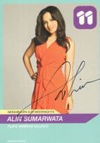 Alin Sumarwata as Vanessa Villante Neighbours Hand Signed Card Photo