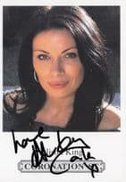 Alison King Coronation Street RARE Hand Signed Cast Card Photo