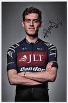 Alistair Slater British GB Cyclist JLT Condor Team 12x9 Hand Signed Photo