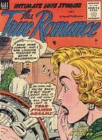 All True Romance Intimate Love Stories Car Spy Wife Comic Postcard