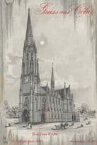 Allemagne Gruss aus Koln Coln German Church Old Postcard