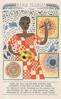 Alma Thomas USA American Abstract Painting Artist Postcard