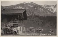 Alpen Gathaus Plezach Austria Real Photo Old Postcard
