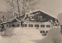 Alpengut Gastehaus Austria Snow Covered Hotel Postcard