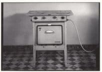 Alphonse Deriaz II La Cuisiniere A Gaz Old Swiss Photo Manipulative Art Postcard