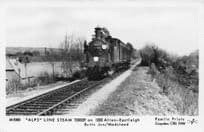 Alps Line Steam Train T30029 Eastleigh Pamlin Prints Railway RPC Postcard