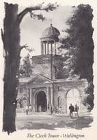 Alston Market Cross Artist Painting Postcard