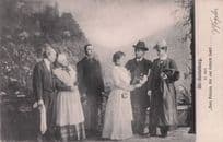 Alt Heidelberg Fashion Dem Prinzen Antique German Postcard