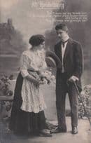 Alt Heidelberg Fashion Prinzen German Romance Old Postcard