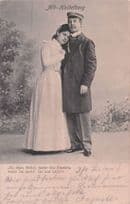 Alt Heidelberg Military Hat Romance German Fashion Old Postcard