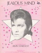 Alvin Stardust Jealous Mind 1970s Glam Rock Sheet Music