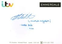 Alyson Sprio Sarah Sugden Emmerdale Hand Signed ITV Card