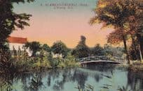 Amand Thermal Pond Antique French Postcard