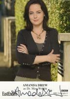 Amanda Drew Dr May Wright BBC Eastenders Hand Signed Cast Card Photo
