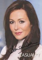 Amanda Mealing as Connie Beauchamp in Casualty BBC Hand Signed Cast Card Photo