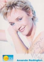 Amanda Redlington GMTV Morning Television Cast Card Hand Signed Photo