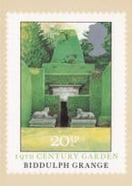 Amazing Gardens Biddulph Grange Staffordshire Painting Postcard