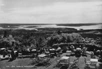 Amazing Mountain View at Oslo Holmenkollen Restaurant RPC Postcard