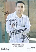 Ameet Chana as Adi Ferreira BBC Eastenders Hand Signed Cast Card Photo
