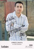 Ameet Chana as Adi Ferreira Eastenders Hand Signed Cast Photo