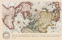 America Map Proverb Geography Love & History Unique Postcard