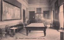 American Billiard Table Bar Houyet Chateau France Mint Old Postcard