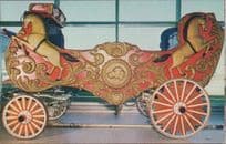 American Circus Hall of Fame Sig Sautelle Pony Wagon Transport Postcard